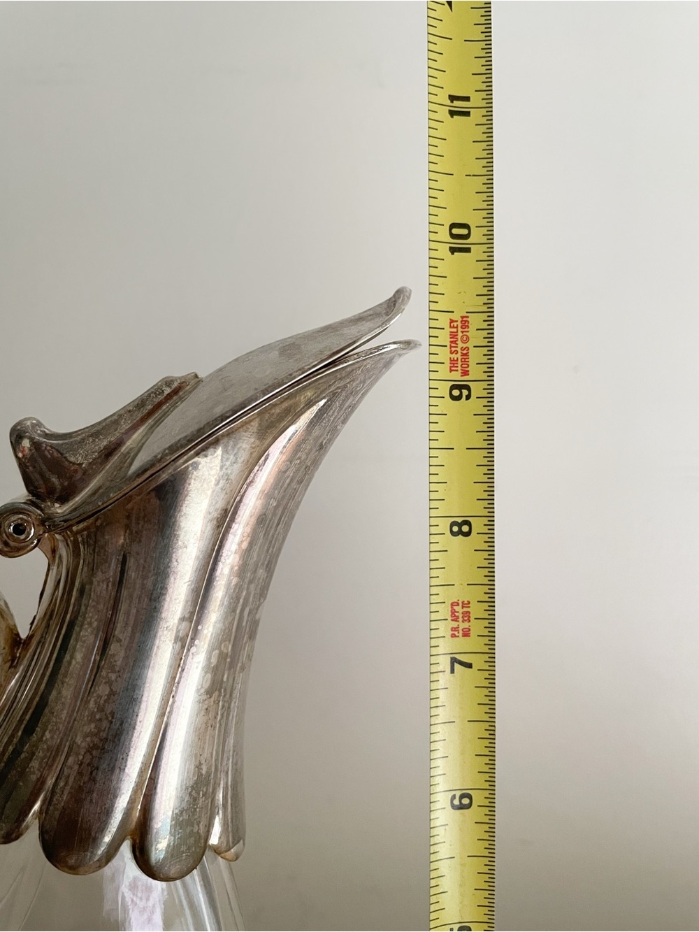 Vintage 1970s Silver-Plated Duck Shaped Decanter/Carafe Mid-Century Barware - Picture 9 of 9